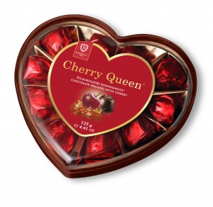 Cherry Queen szívdoboz 125g