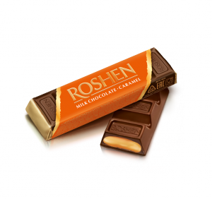 Roshen 40g tejcsokoládé szelet karamell töltelékkel