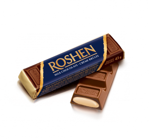 Roshen 43g tejcsokoládé szelet Crème Brûlée töltelékkel